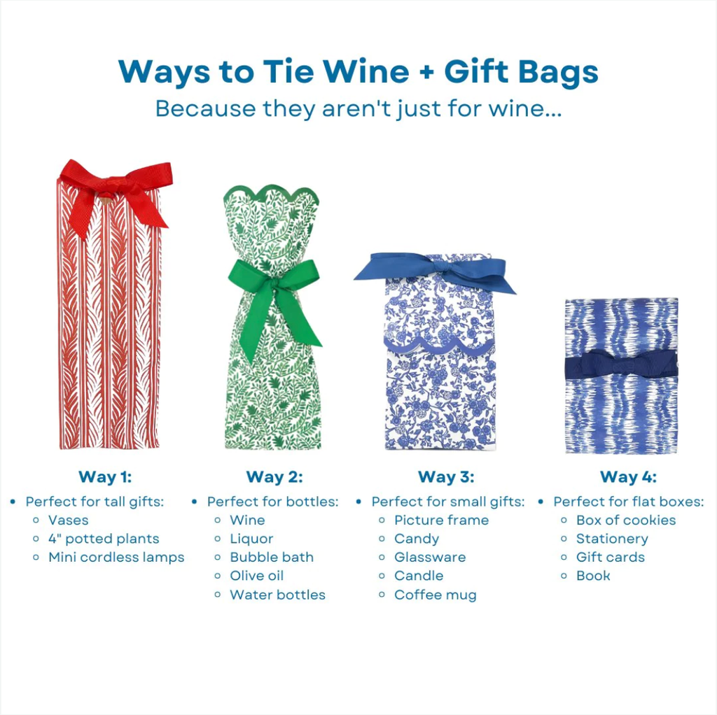Ikat Wine + Gift Bags, S/6