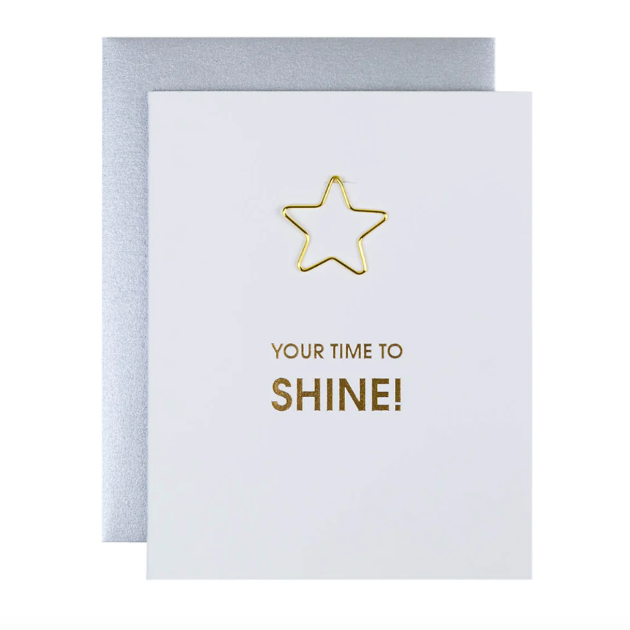 Time to Shine - Star PaperClip Card