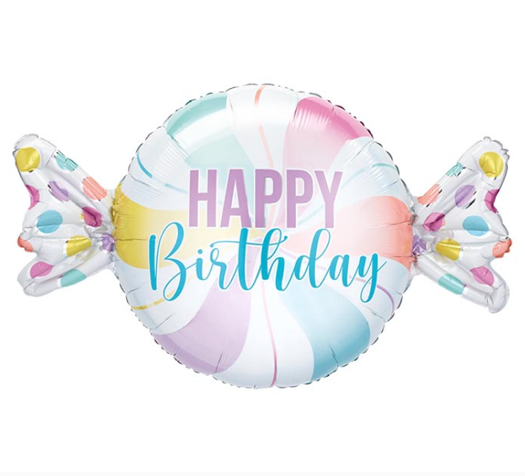 Pastel Birthday Candy Balloon