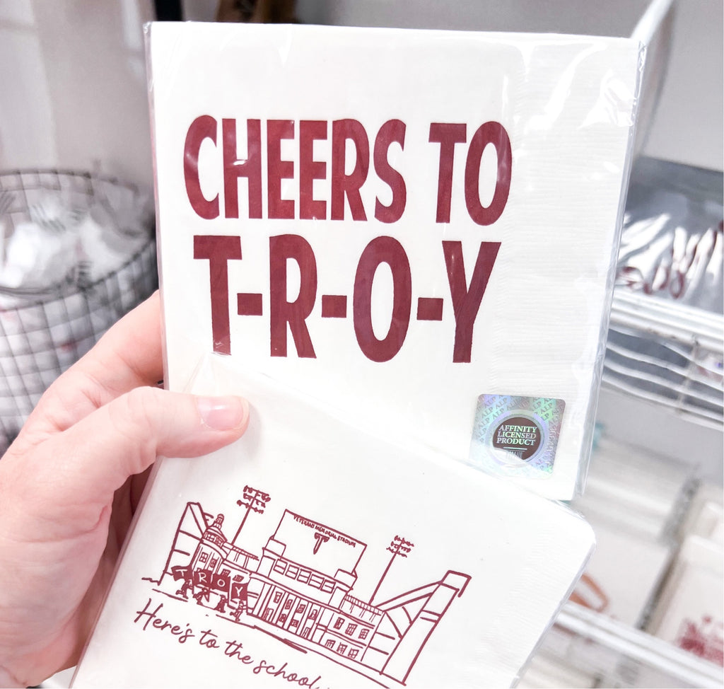 Cheers to T-R-O-Y Napkins