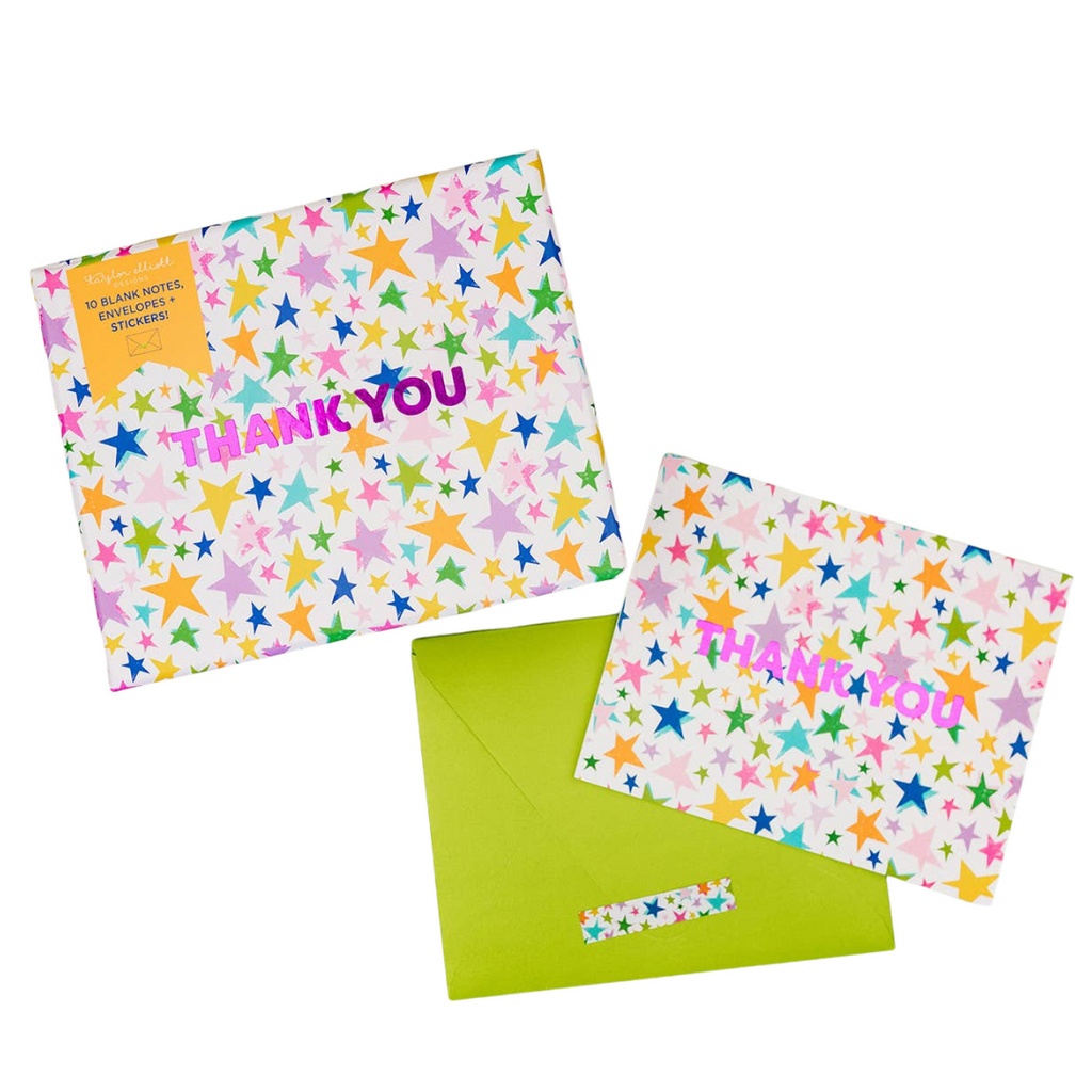 Stars Thank You Greeting Cards
