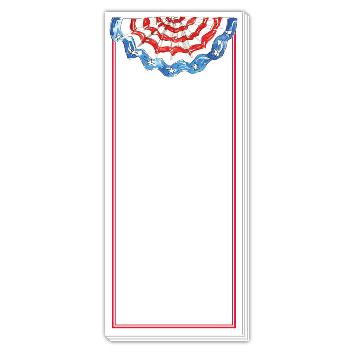 Patriotic Notepad - Bunting
