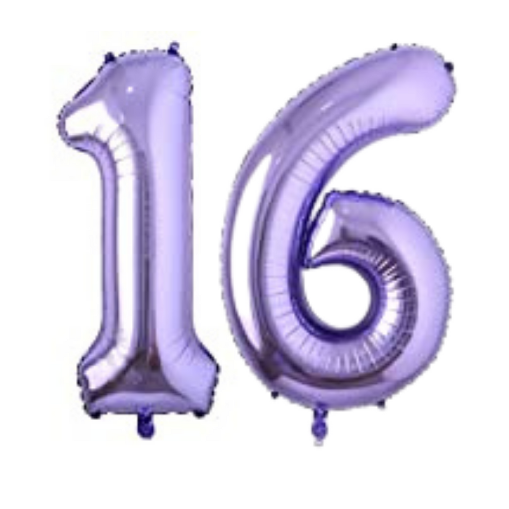 Purple Number Balloons #16