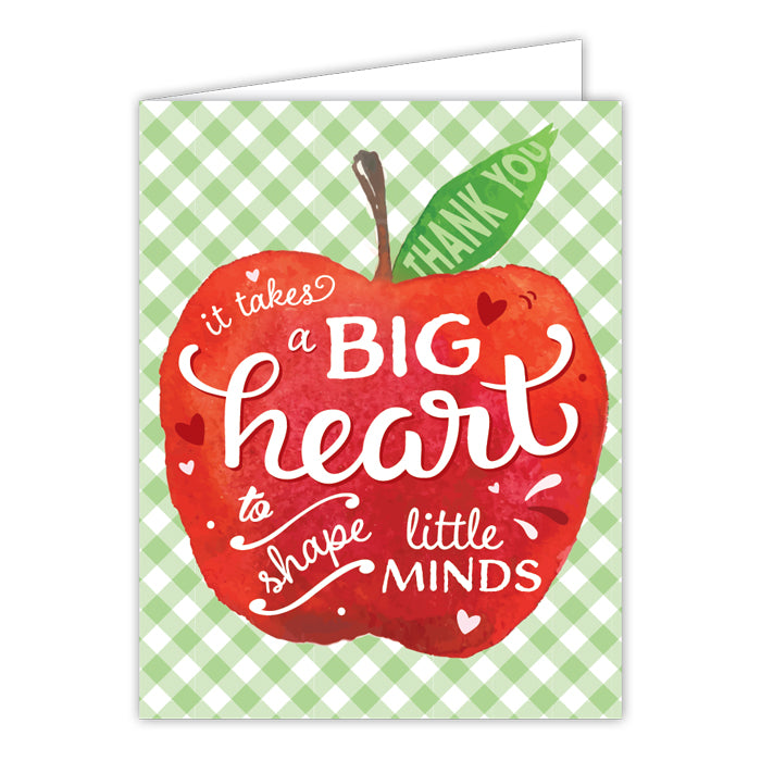 Big Heart Shape Little Minds Card