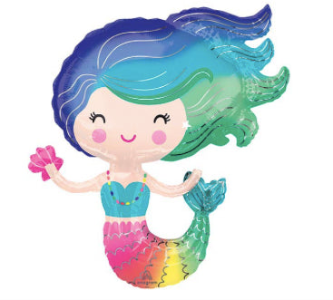 Burton + Burton Colorful Mermaid Balloon