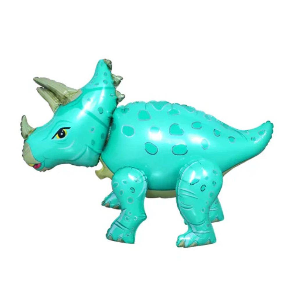 Triceratops Blue Balloon - Air Fill Only