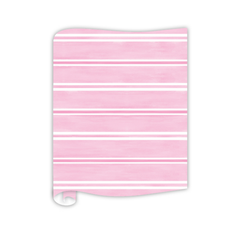 Pink Watercolor Stripes Runner