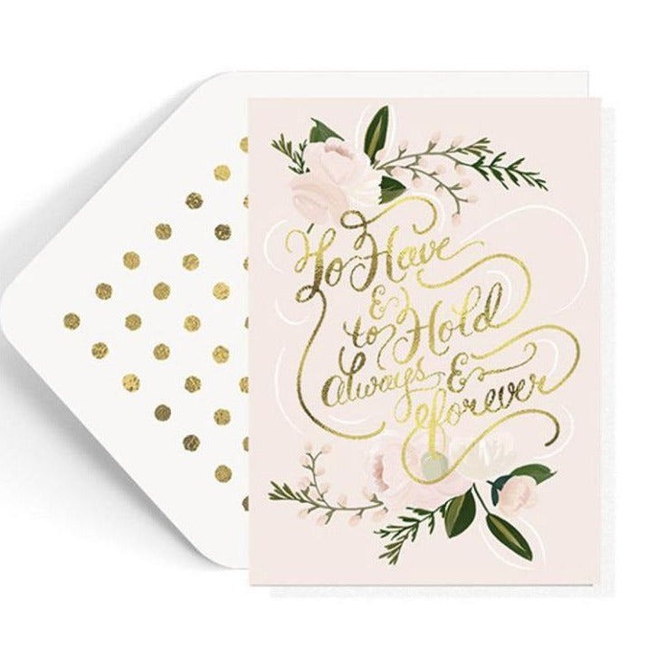 the first snow wedding card