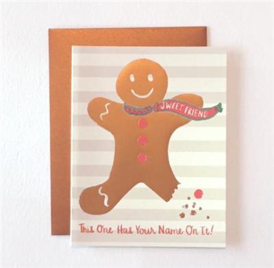 gingerbread christmas card