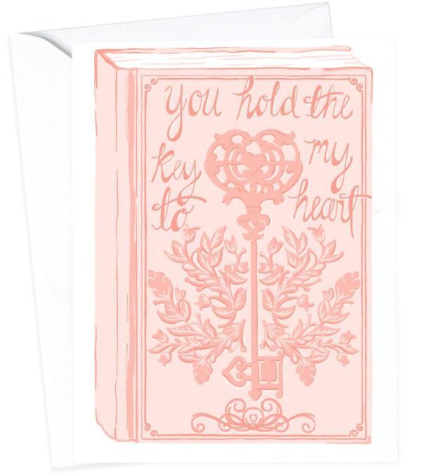 Pink Key to My Heart Card