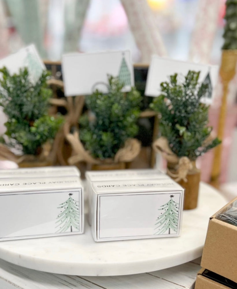 Faux Pine Tree Place Card / Photo Holders