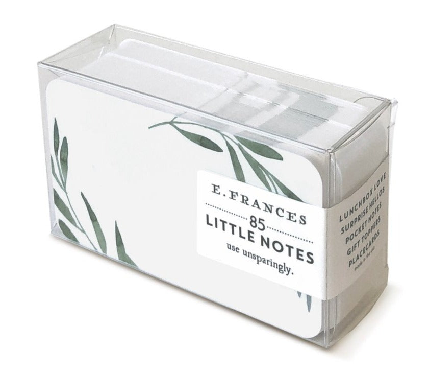 Tiny olive branch notecards