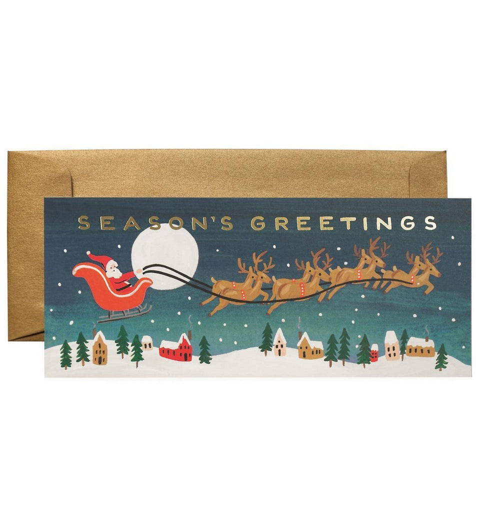 Santa's Sleigh Card - Print&Paper