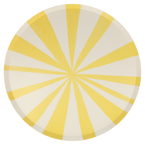 Yellow Stripe Dinner Plate