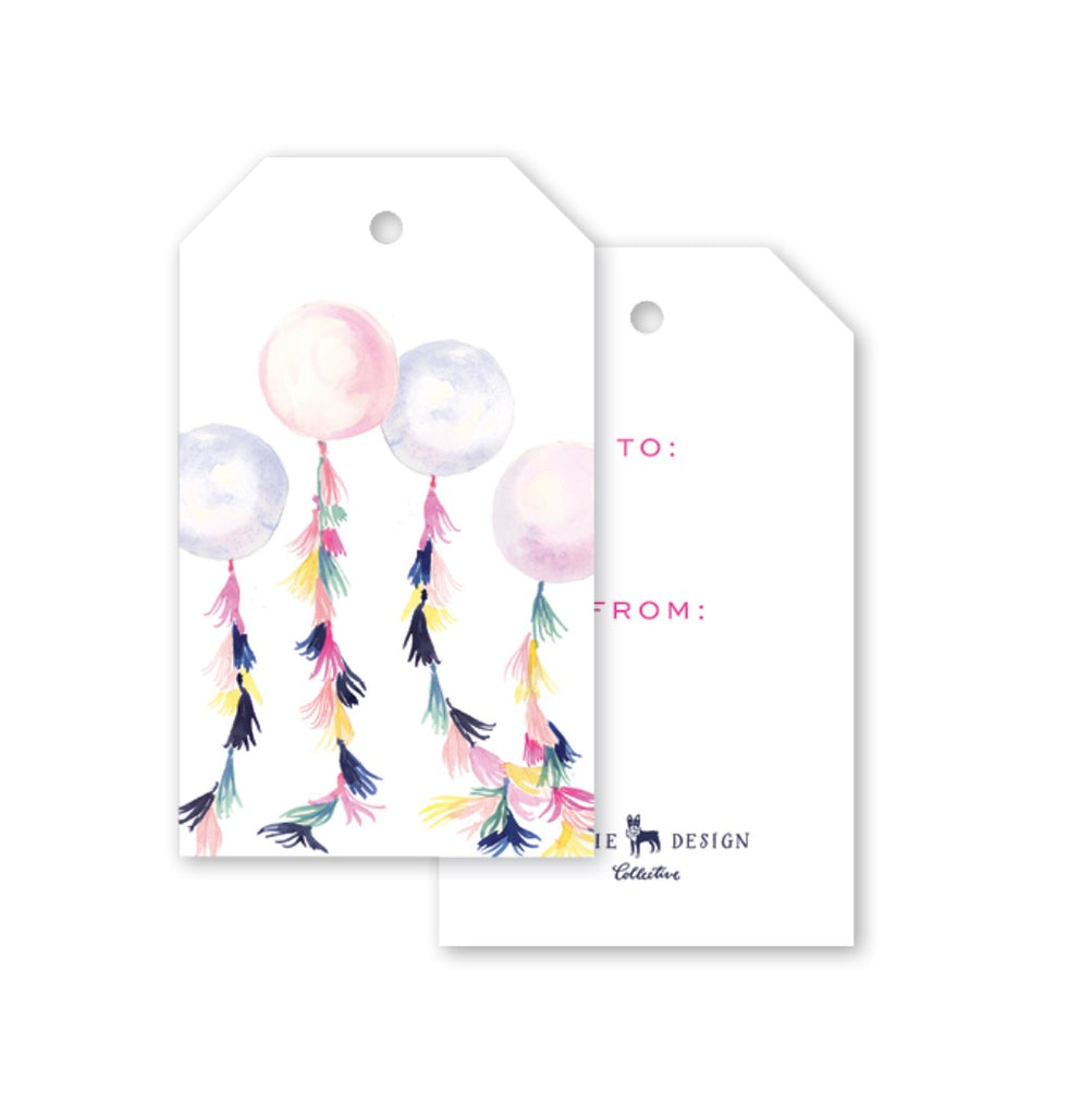 dixie design balloon gift tags