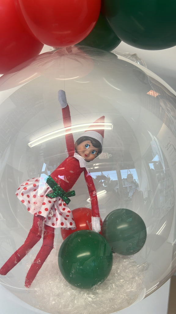 Snowglobe Elf Balloon