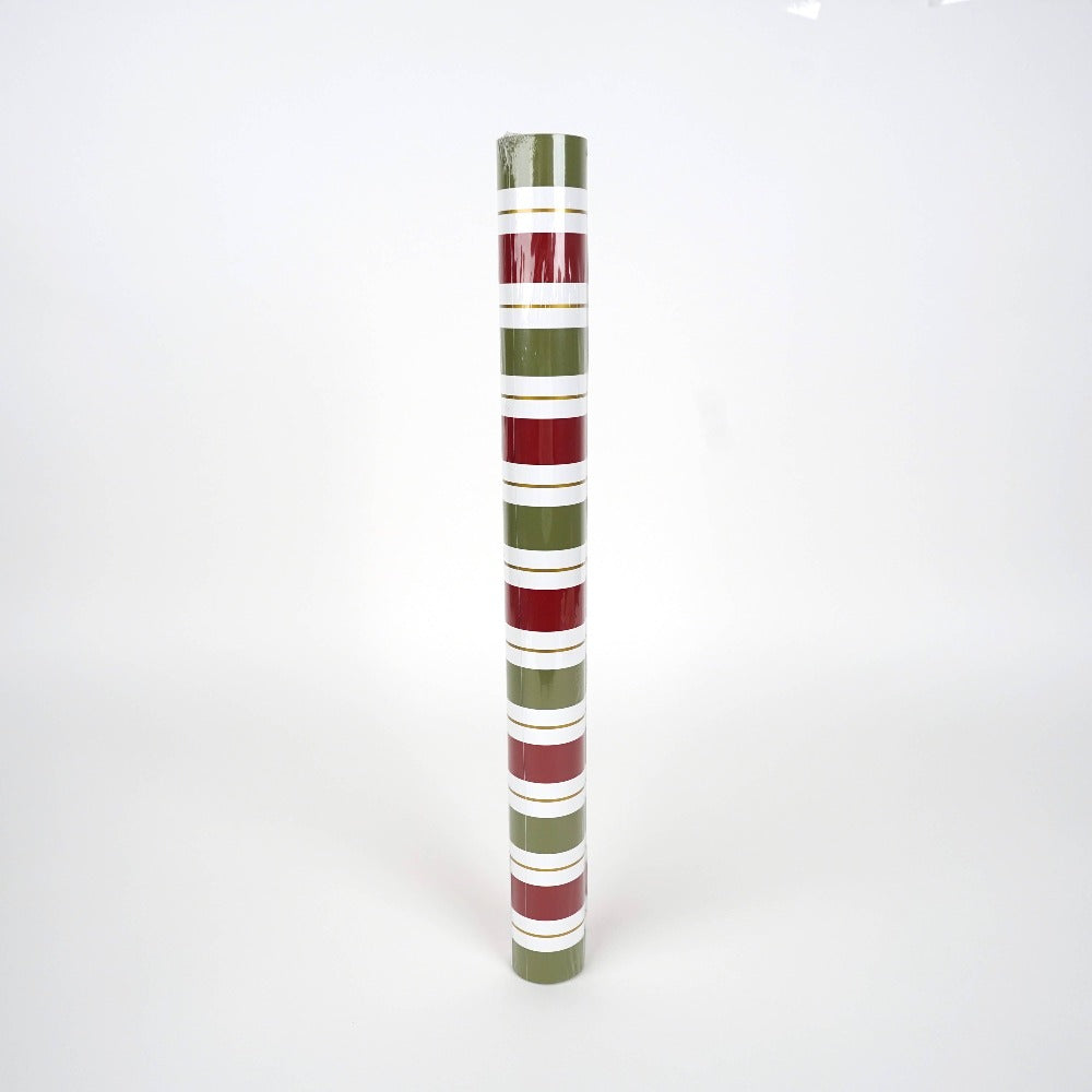 Holiday Stripe Paper Table Runner