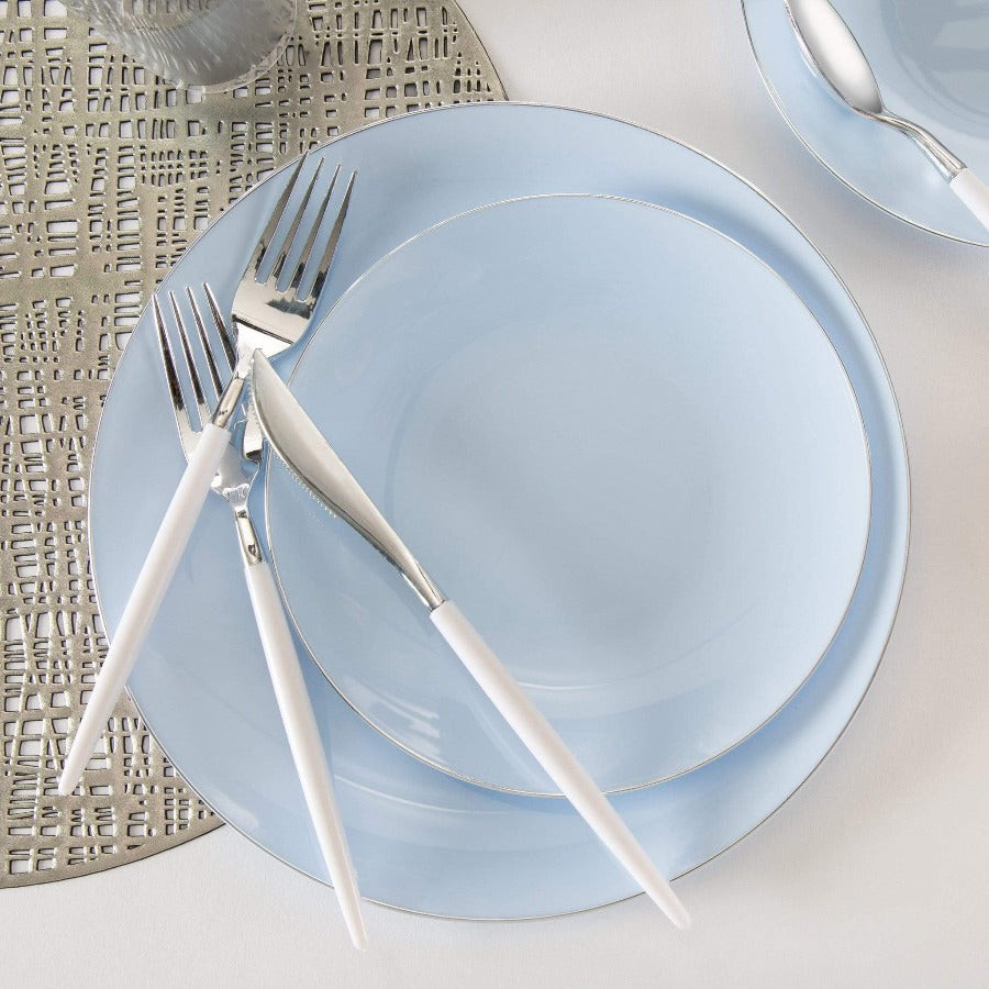 Ice Blue Dinner Plates