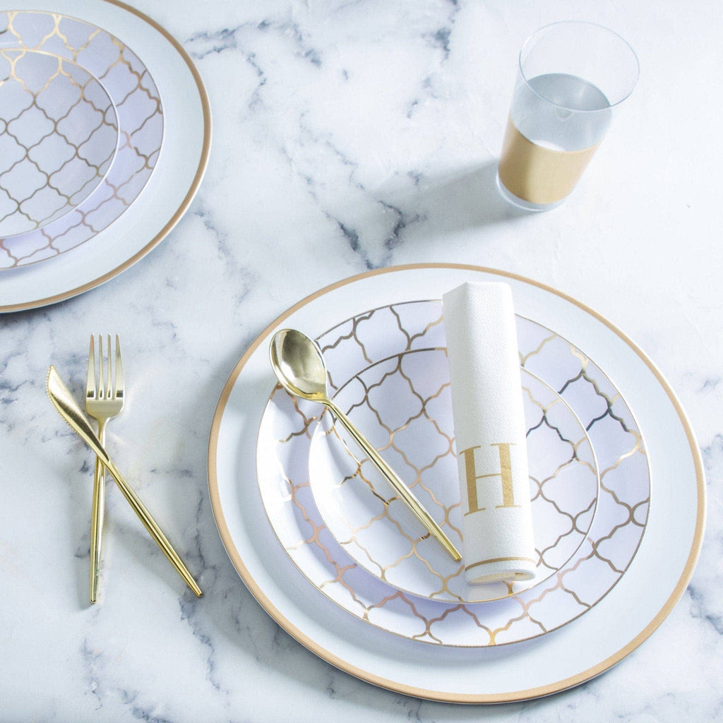 Chic Round Gold Spoons | 20 Pieces