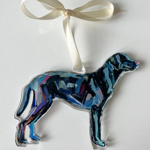  Art Black Lab Ornament 