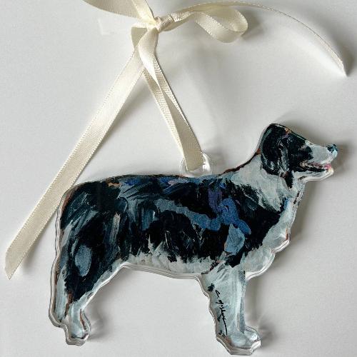  Art Border Collie Ornament 