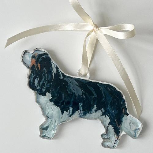  Art Cavalier King Charles tri Ornament 