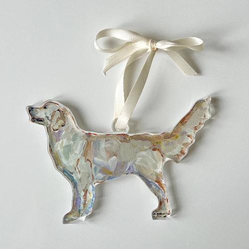 Art Golden Retriever Light Ornament 