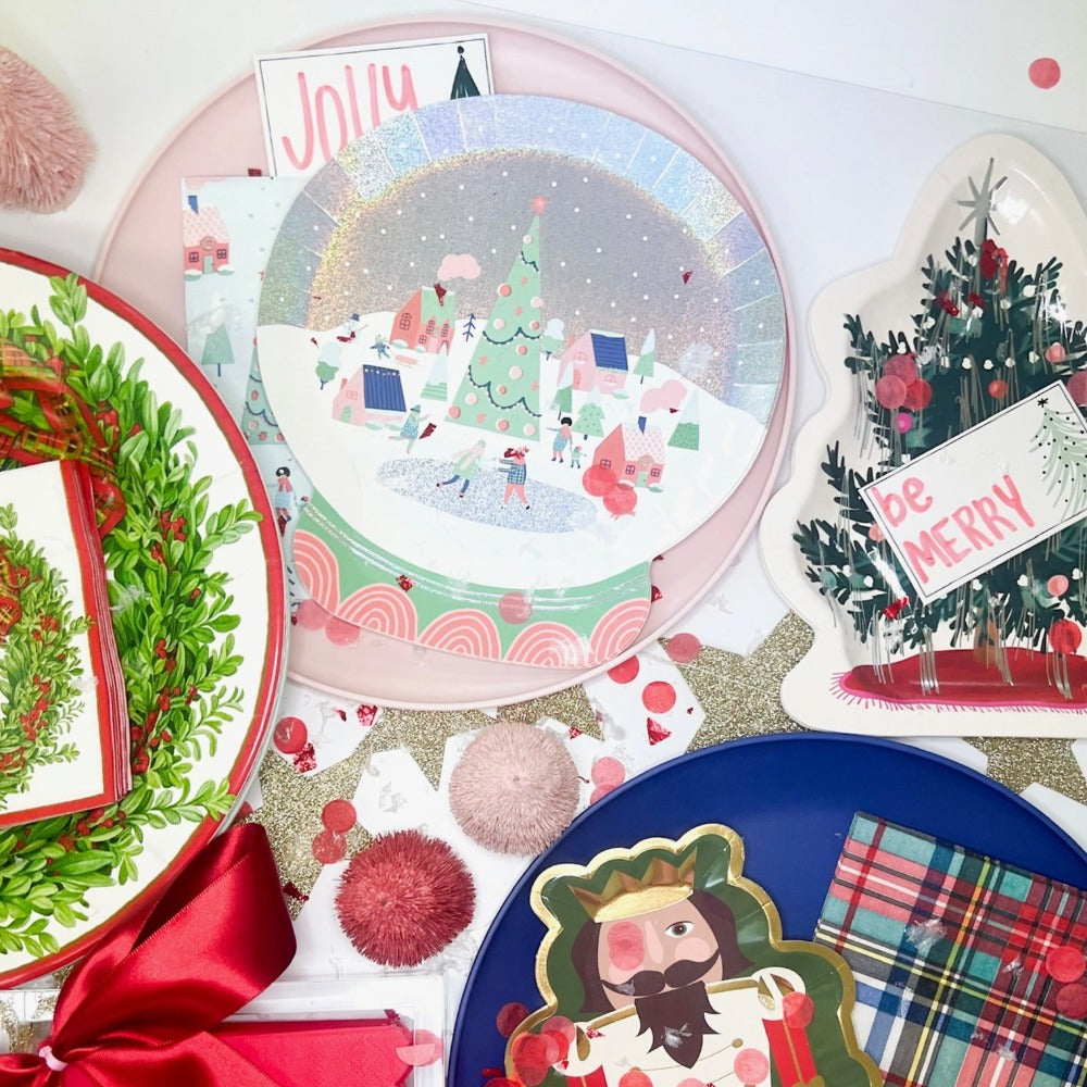 Baubles Tree Paper Plate