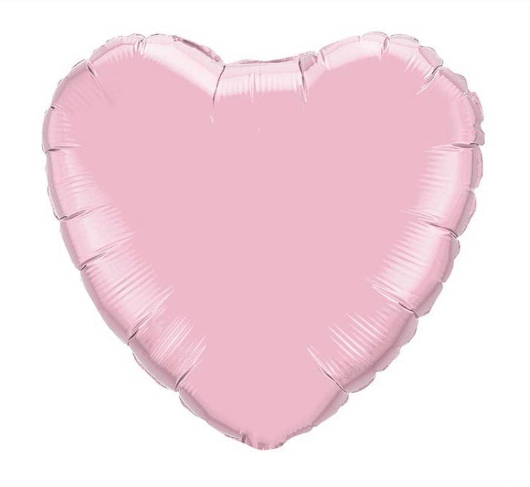 HELIUM Filled Heart Balloons (choose color)