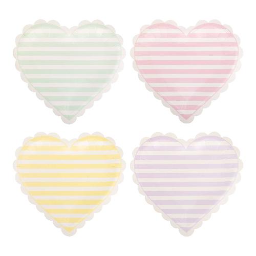 My Mind’s Eye CVH1140 - Striped Hearts Plate Set