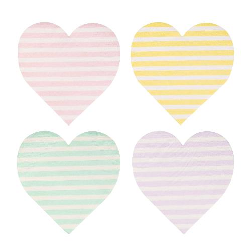 My Mind’s Eye CVH1139 - Striped Hearts Napkin Set