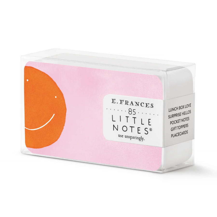 Orange Smiley Little Notes