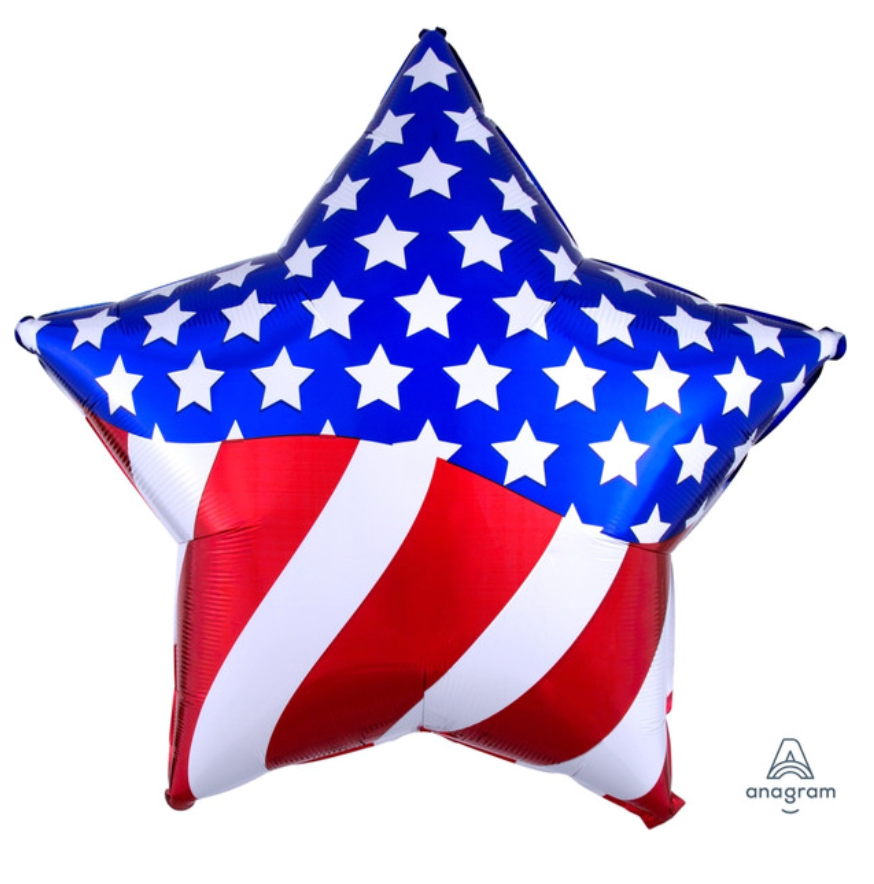 American Flag Star Balloon