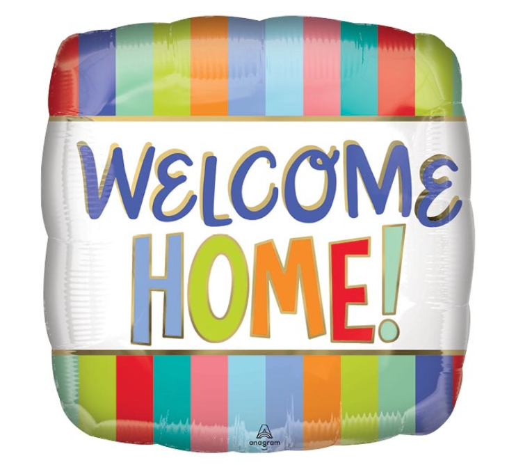 Welcome Home Square Balloon