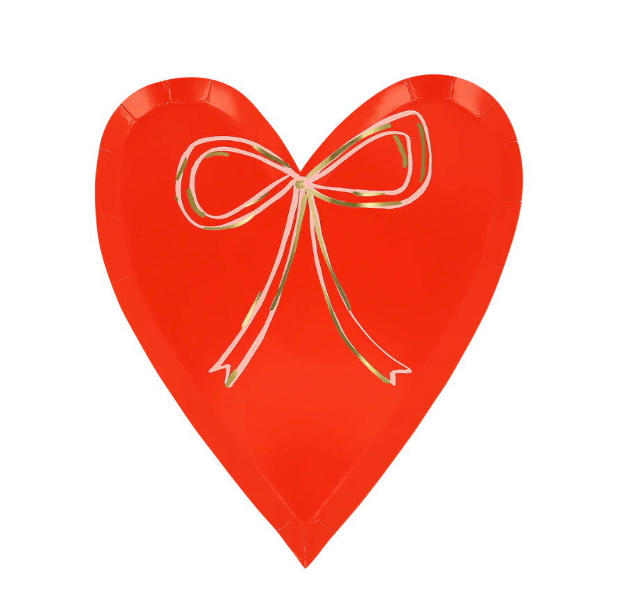 Heart with Bow Plates