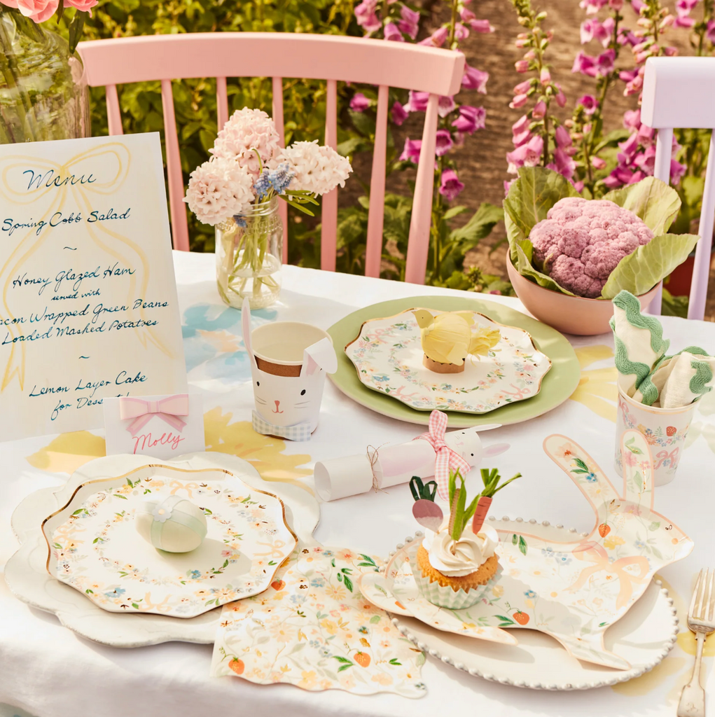 Elegant Floral Dessert Plates