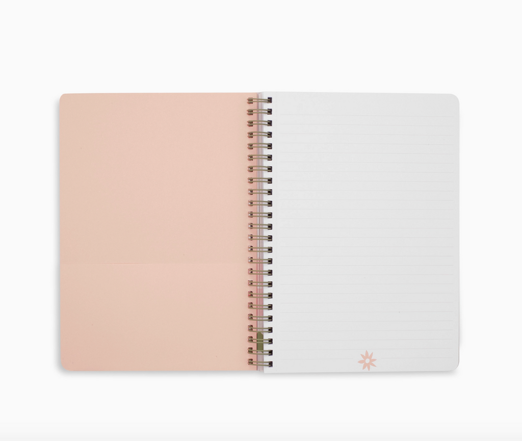 Cutout Floral Pink Mini Notebook