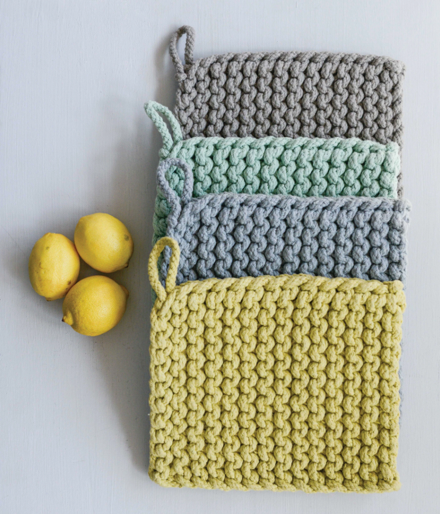 Cool Crocheted Pot Holder (choose color)