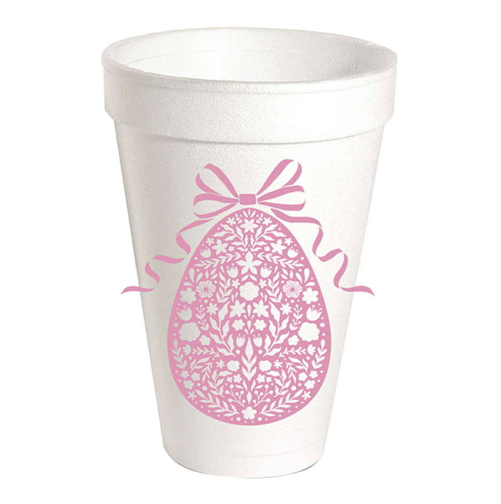 Pink Egg Foam Cups