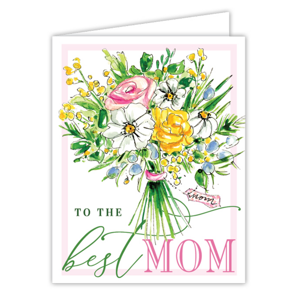 Best Mom Bouquet Card