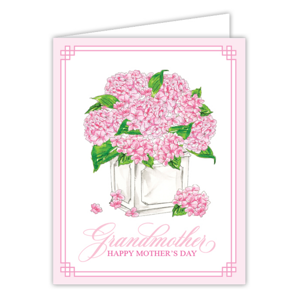 Grandmother Pink Hydrangea Card