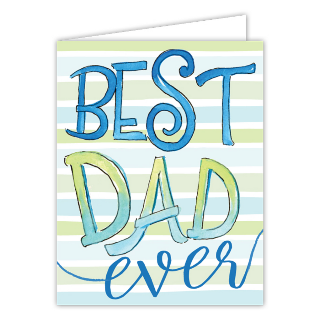 Painted Best Dad Ever Card
