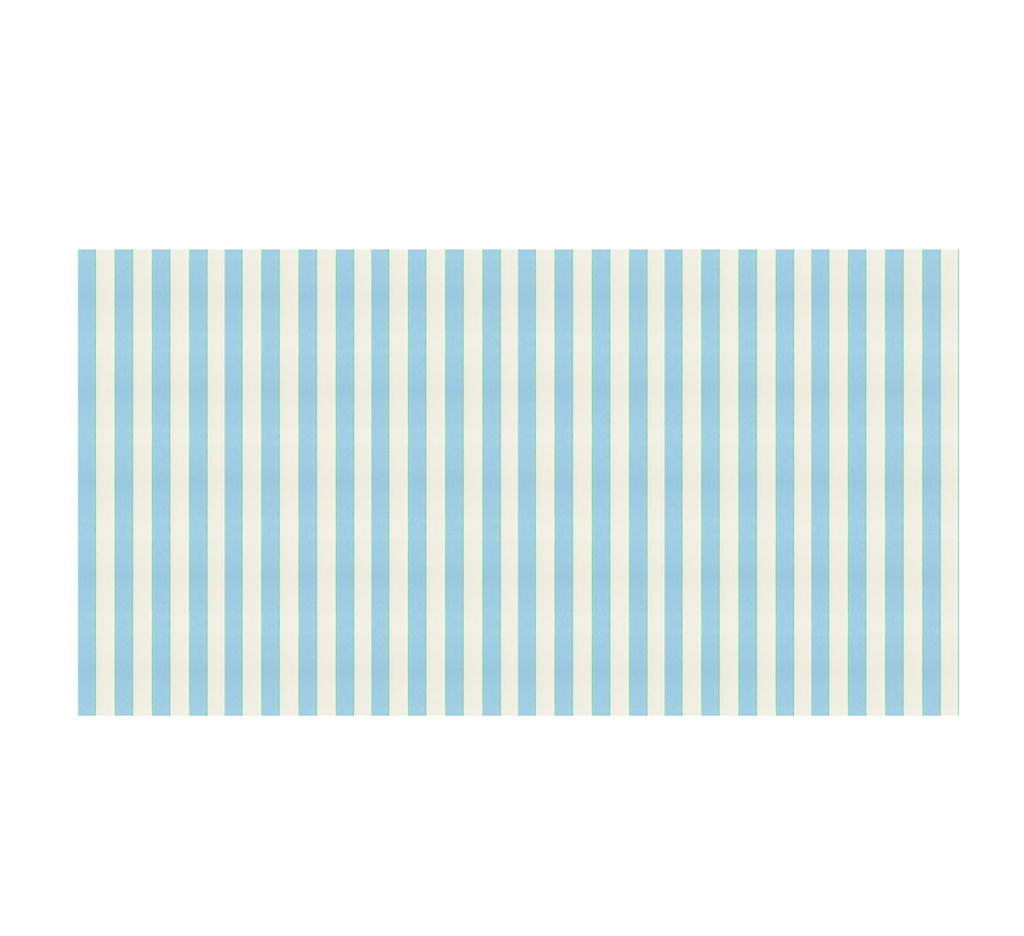 Pale Blue Stripe Tablecloth