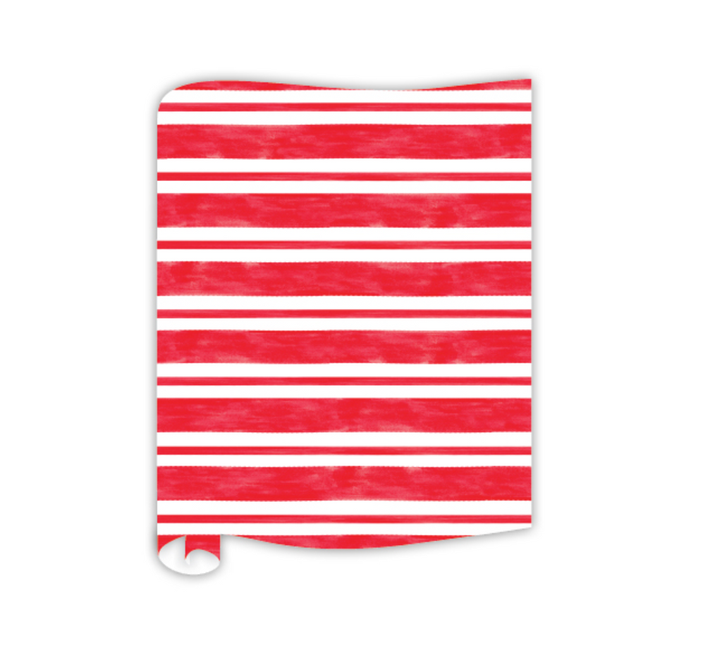 Red Handpainted Stripe Runner