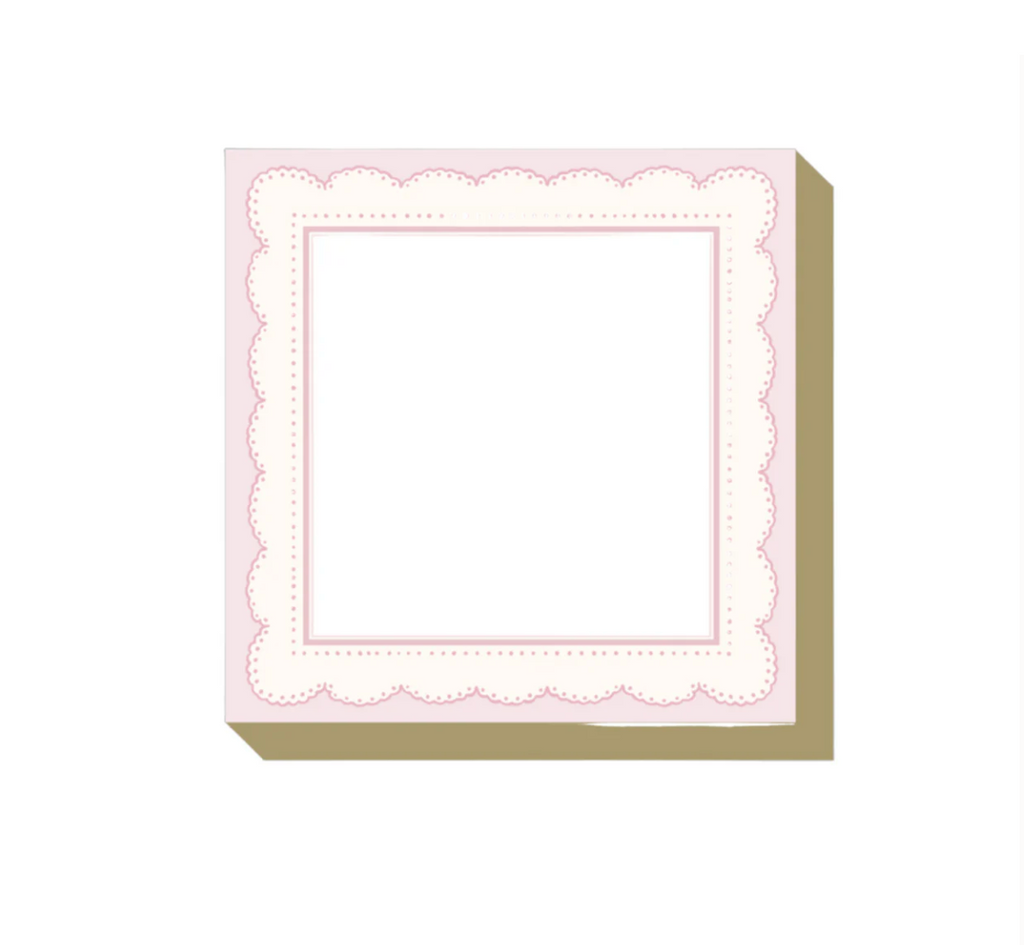 Pink Scallop Mini Luxe Notepad