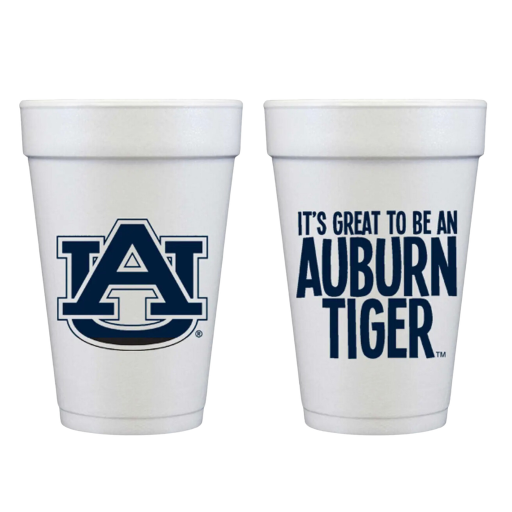 Auburn Foam Cups - Great Auburn Tiger