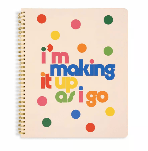 Ban.do Making it Up As I Go - Rough Draft Large Notebook