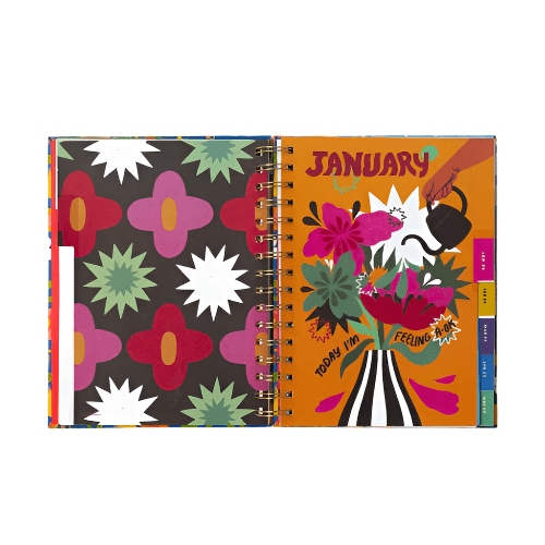 Bando Calendar and Planners Flower Quilt Bando Planner 2025