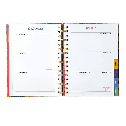 Bando Calendar and Planners Flower Quilt Bando Planner 2025