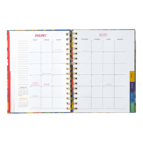 Bando Calendar and Planners Flower Quilt Bando Planner 2025